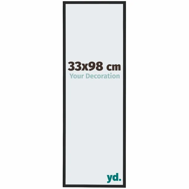 yd. Your Decoration - Fotolijst 33x98 cm - Aluminium - Zwart Hoogglans - Miami