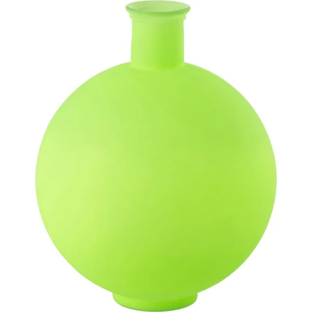 J-Line vaas Bal - glas - groen - large - Ø 34 cm