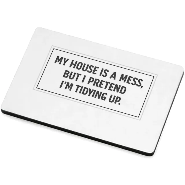 Mr Cadeautjes MDF magnetische fotolijst 7,5 x 5 - design Nette minimalistische typografie met droge zelfspot, maar da | cadeau Wit