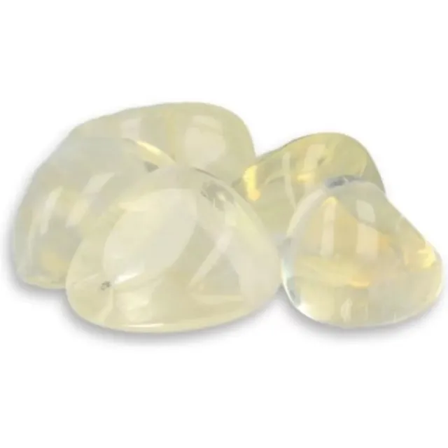 Ruben Robijn Opaliet geel 250 gr. trommelstenen (synth) (mt3) Geel / transparant