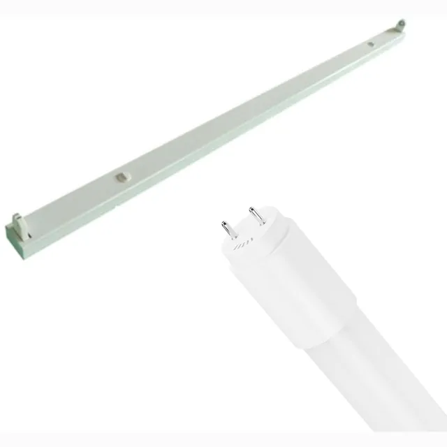 Qualu LED TL Armatuur met T8 Buis - Igia Dybolo - 150cm Enkel - 24W - Natuurlijk Wit 4000K - IP20