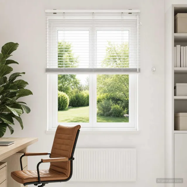vidaXL Venetiaanse jaloezie Wit 95 x 160 cm 35 mm