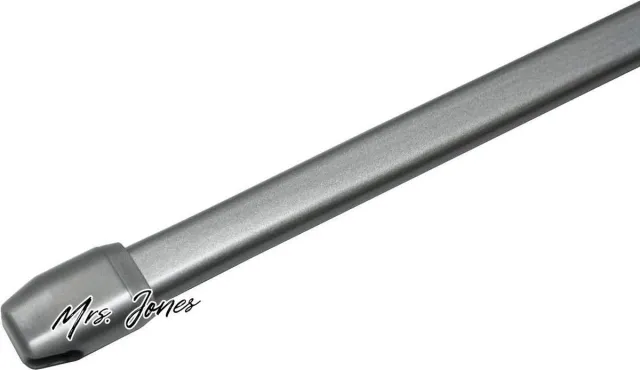 Mrs. Jones Uitschuifbare Gardijnroede Mat-Zilver 100-160 cm 2 Stuks Tweelaags .