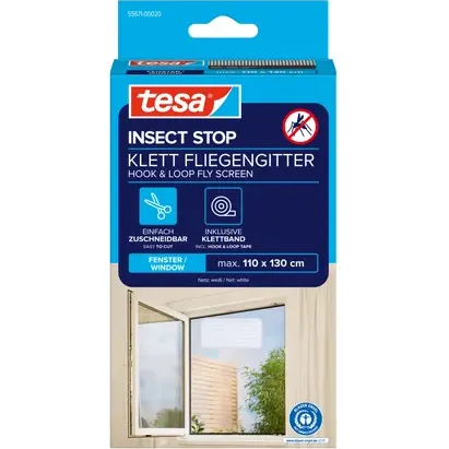 Tesa Raamhor Insect Stop Standard - Wit - Klittenbandbevestiging - Op Maat Te Snijden