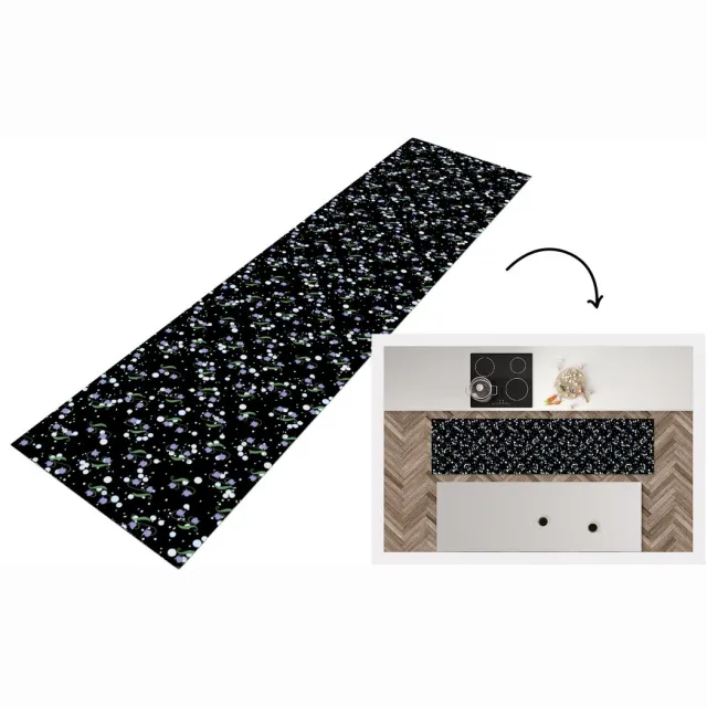 KitchenYeah Keukenloper - Loper keuken - Bloemen - Patronen - Pastel - Keukenloper vinyl Multicolor