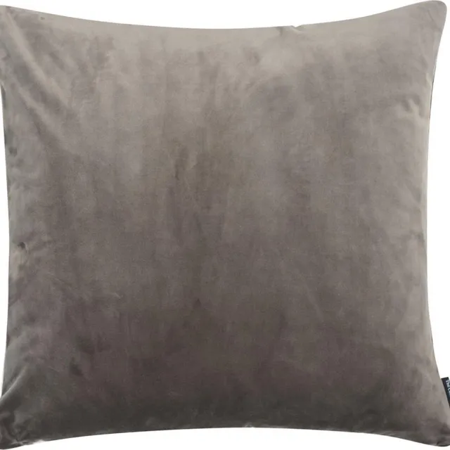 The Cushion Shop kussen Velvet Mauve Grey grijs