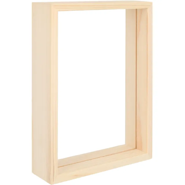 QUVIO Doorkijk Fotolijst Hout – Staand Fotoframe 13,5x19 cm – Dubbelzijdig Fotohouder voor Foto, Droogbloemen, Tafelnummer of Menu – Scandinavisch Lichtbruin Decoratie