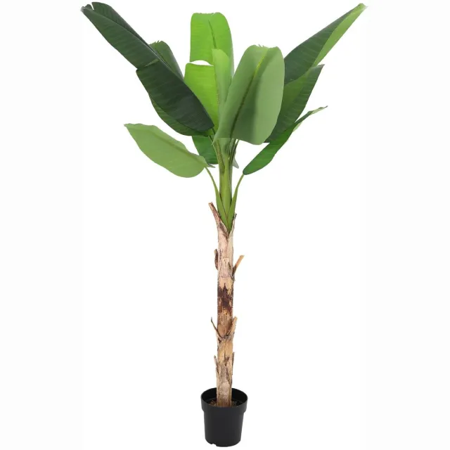 Trendyplants Kunst Bananenplant Musa - Bananenplant - Kunstplant - Hoogte 190cm - Potmaat Ø20cm Groen