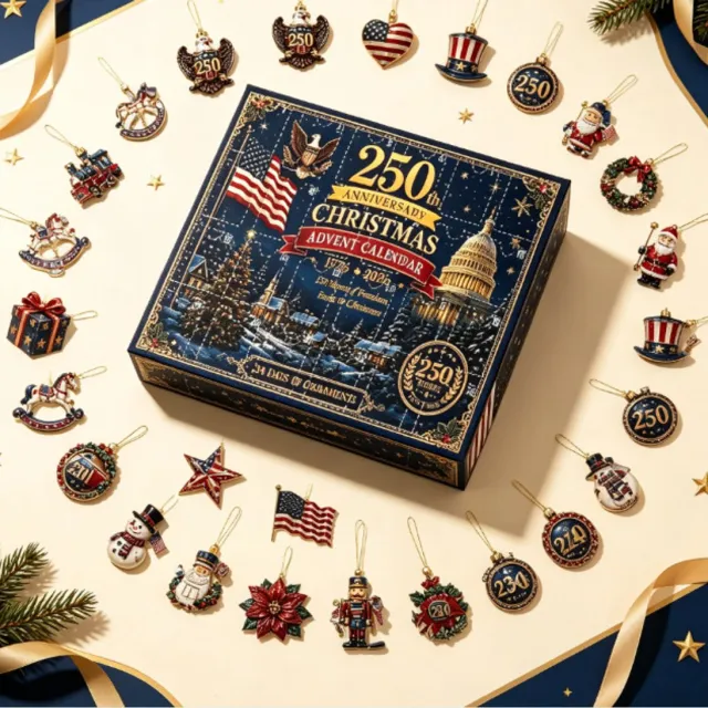 Sanorum 2026 Nieuwste 24-Daagse Aftelkalender Hangers - Acryl Charms met Handgemaakte Uitstraling - Dagelijkse Verrassing & Feestelijke Sfeer - Perfect Cadeau Zoals in de figuur wordt getoond