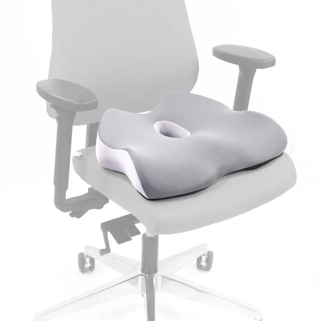 hjh office Zitkussen MEDISIT IV antislip en ademend schuim zwart hjh OFFICE Grijs