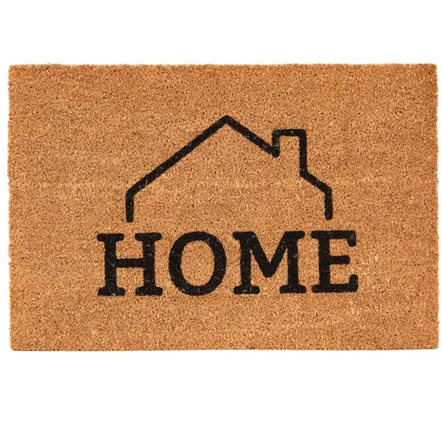 Giftdecor Deurmat van kokosvezel HELLO, 60 x 40 cm Bruin