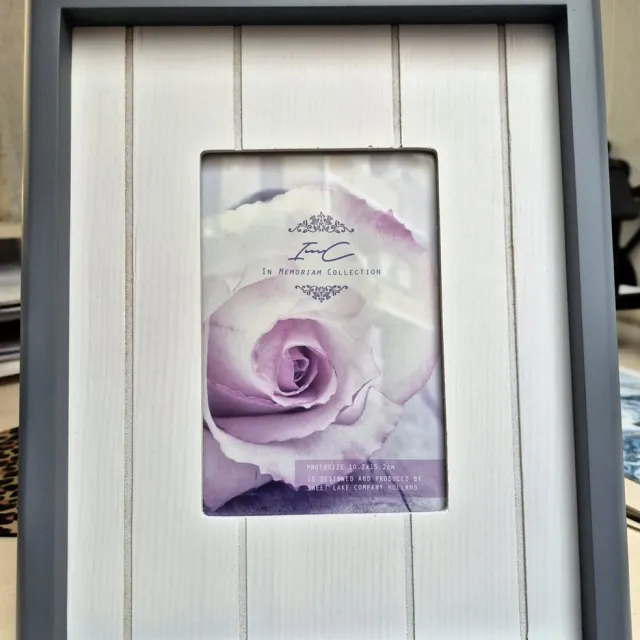 Sweet Lake Collectie Fotolijst grijs met witte houten passpartou wit grijs
