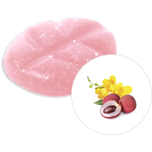 Scentchips Freesia & Lychee - Geurblokjes - Huisparfum - Geurchips - Waxmelts - Geschikt voor Geurbrander en Waxbrander - M - 13 Stuks Roze