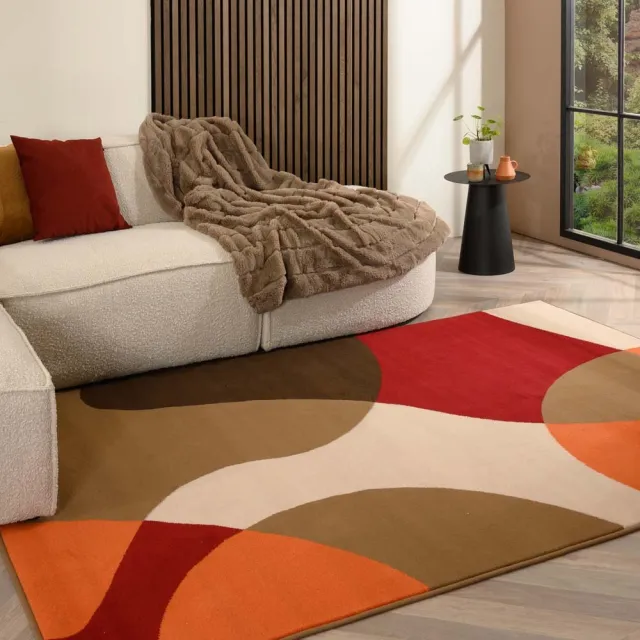 Tapeso Abstract vloerkleed - Ease Nova terra 200x300