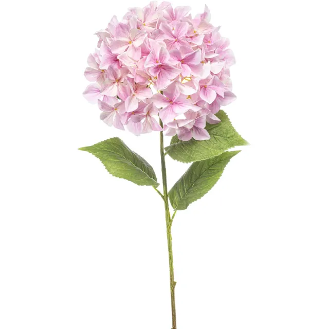 Emerald Kunstbloem Hortensia XL lichtroze 90cm - Kunstplant voor binnen
