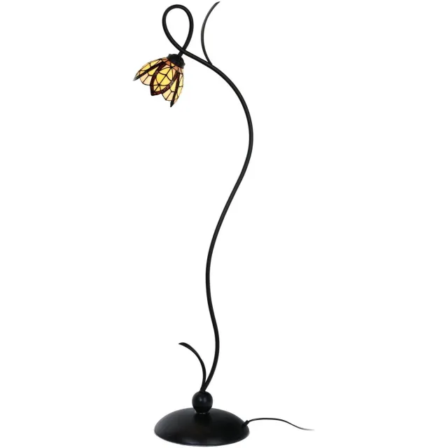 Coloured by Art Tiffany Vloerlamp Lovely Flow Souplesse Small - Art Deco Trade Bruin