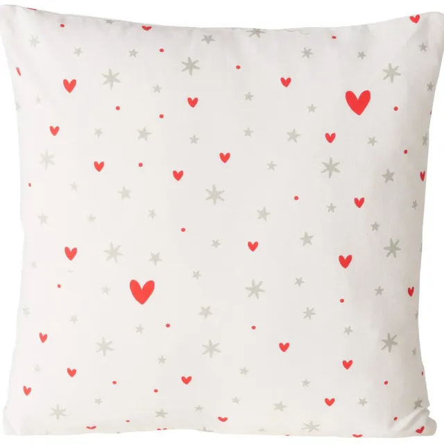 Boltze Home Sierkussen ANELLA met fijn patroon, katoen, 45 x 45 cm Wit