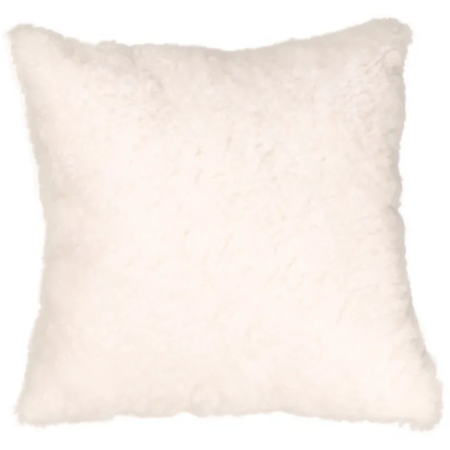 Van Buren Sinds 1861 Schapenvacht kussen | Teddy wit - Crossbreed 45x45cm