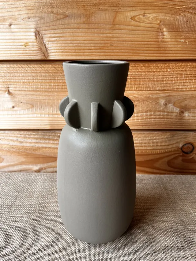 Boltze Home Vaas Boltze bruin aardewerk
