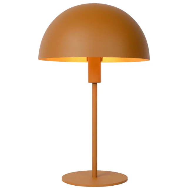 Lucide SIEMON - Tafellamp - Ø 25 cm - 1xE14 - Okergeel