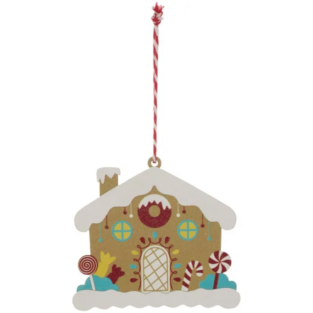 Feeric lights & Christmas Kerstboomversiering op een houten presentatiestandaard in de vorm van een 'gourmand'-kerstboom Modèle G