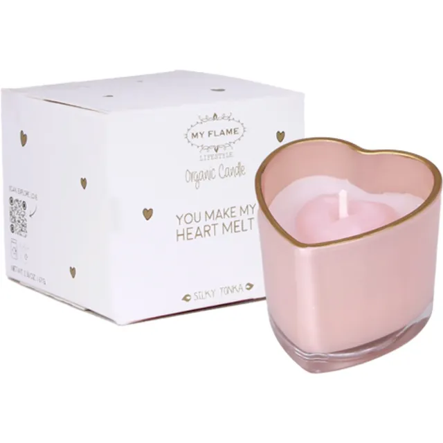 My Flame Sojakaars - You Make My Heart Melt - Cadeau - Liefde - Valentijn - Hart Roze