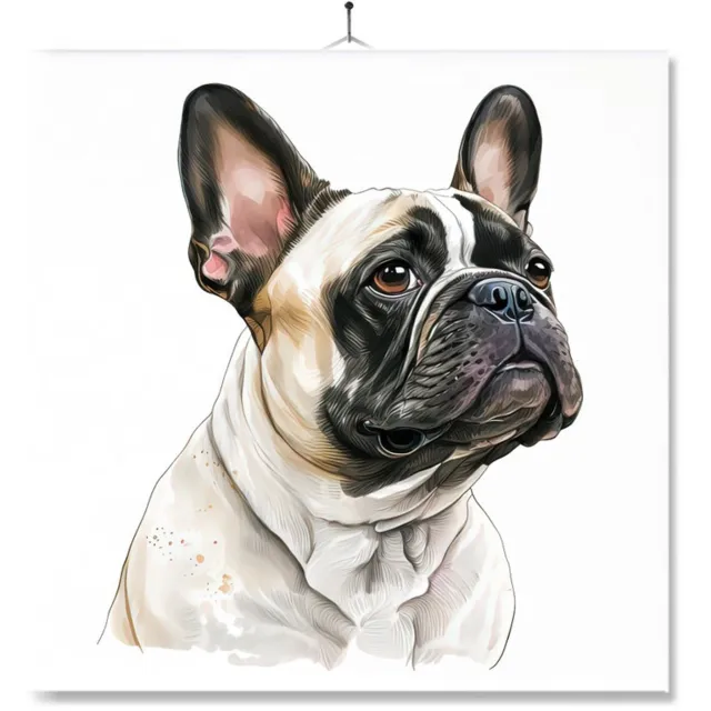 MC Living Tegel Met Opdruk | Verjaardag kado | Toilet WC | Boston Terrier Ontwerp 4