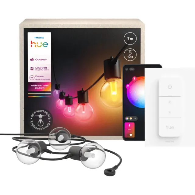 Philips Hue Festavia Globe Lichtsnoer - 7 meter + Dimmer