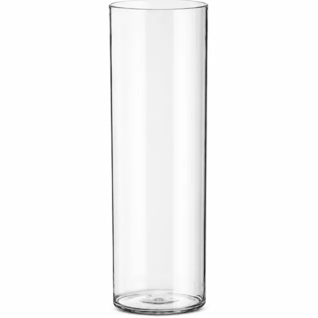 SWGOTA Transparante kunststof cilindervaas - diameter 15 cm, hoogte 35 ± 0,5 cm - voor bloemschikken en snijbloemen