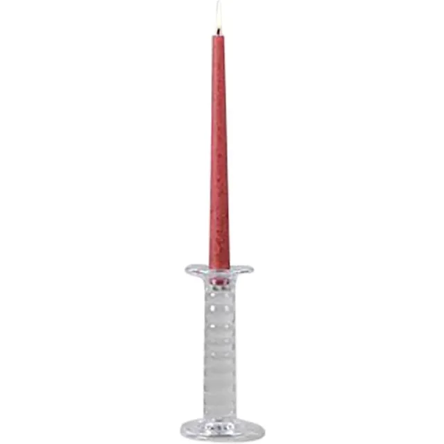 Rasteli Kaarsenhouder - glas - transparant - D9,7 x H19,2 cm helder glas