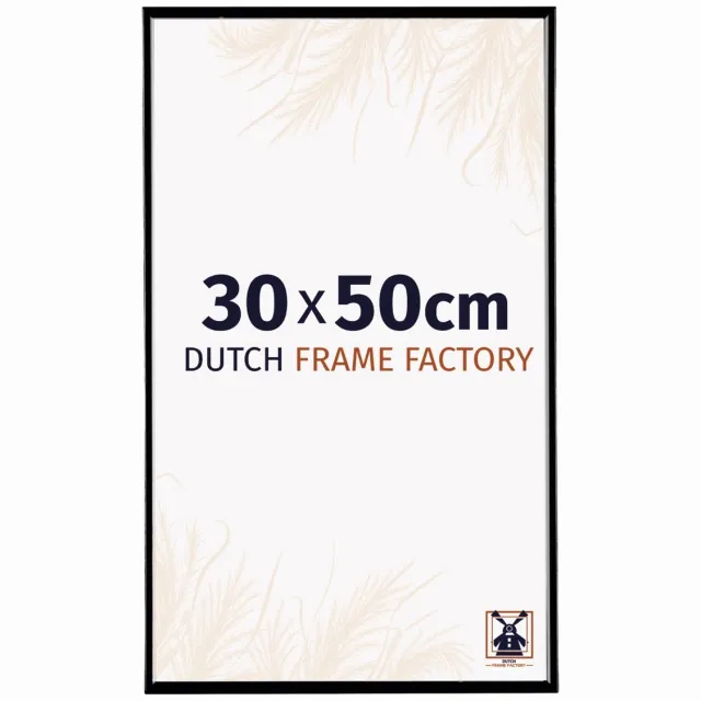 Dutch Frame Factory Fotolijst 30x50 cm - Kunststof - Zwart Hoogglans - Easy