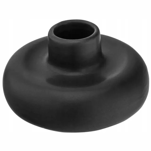 Altom Design Elegante Zwarte Porseleinen Kandelaar voor 1 Kaars - Altom Design