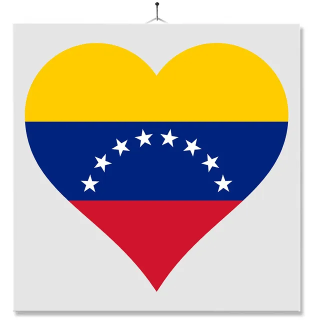 MC Living Tegel Met Opdruk | Hart | Vlag | Venezuela Multi-Color