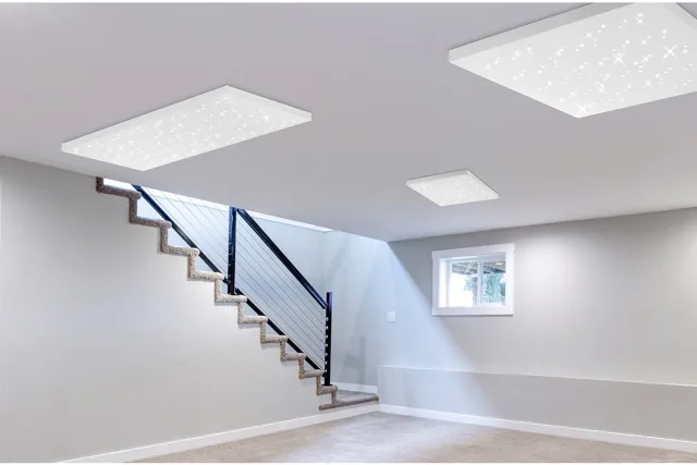 BES LED LED Plafondlamp - Plafondverlichting - Trion Tarza - 22W - Aanpasbare Kleur - Afstandsbediening - Dimbaar - Vierkant - Mat Wit - Aluminium