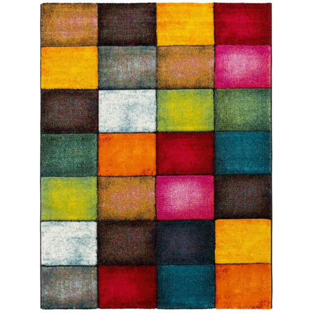 TT Home Vloerkleed - Retro - Geometrisch - 80 x 300 cm veelkleurig