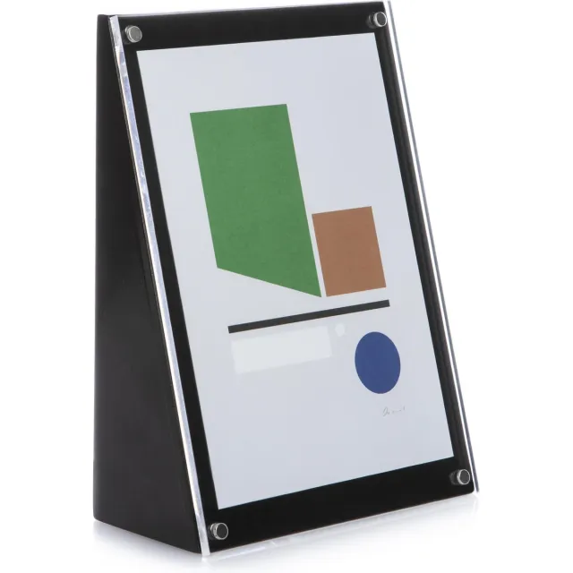 XLBoom Angolo Fotolijst 21x15cm Black - Fotolijst uit hout - Beschikbare kleuren: WHITE / BLACK / WALNUT - Design fotokader zwart