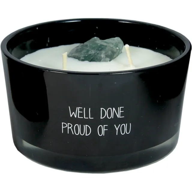 My Flame Organic Candle - Well done Proud of You - 45 branduren Zwart