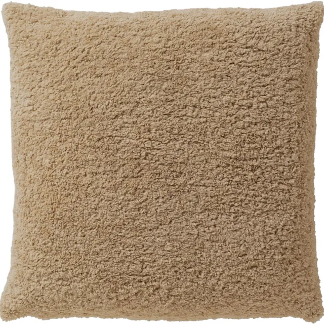 Dutch Decor CARA - kussenhoes 45x45 cm - teddylook - Sepia Tint - bruin - met rits - zonder binnenkussen