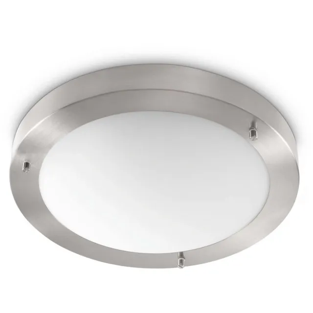 Artdelight Plafondlamp Yuca Ø 30 cm 12 Watt mat chroom