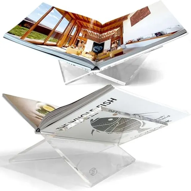 Equivera Boekenstandaard - Boekensteun - Boekenhouder - Boeken Standaard - Leesstandaard - Book holder Transparaant