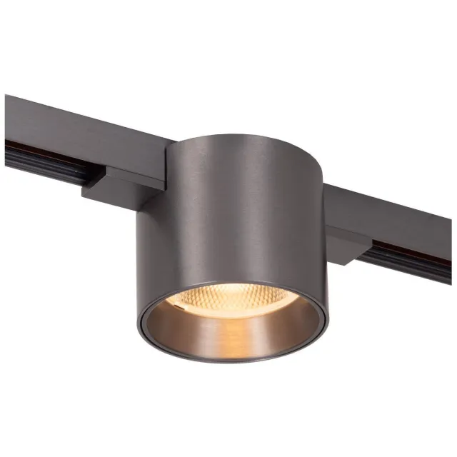 Lucide aluminium dimbare LED railverlichting - matzwart/chroom Mat zwart chroom