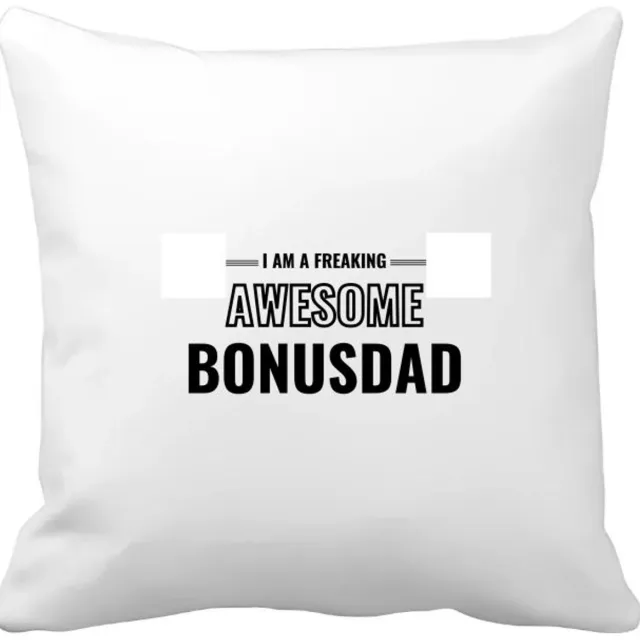 Akyol i am a freaking awesome bonusdad Kussen hoes - Papa - de meest geweldigste bonusvader - vader cadeautjes - vaderdag - verjaardagscadeau - verjaardag - cadeau - geschenk - kado - gift - vader artikelen - 40 bij 40 cm Multicolor
