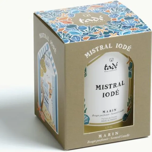 Tadé Tade Geurkaars Marin (180 gr) Beige