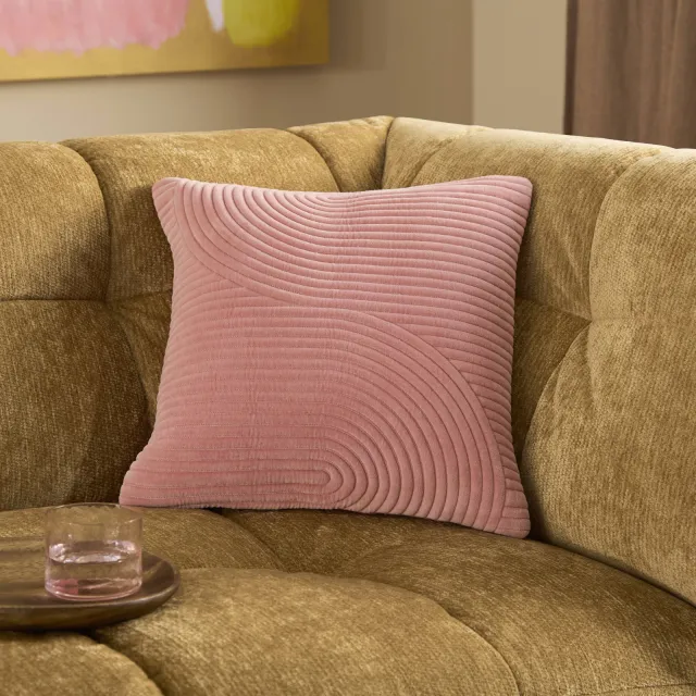 NOUS Living sierkussenhoes Rachele (45x45 cm) roze