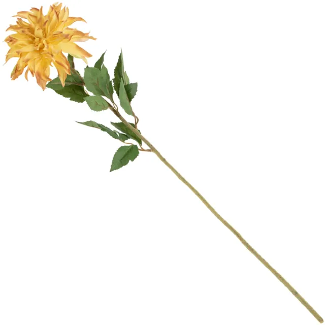 homebound by ky Kunstbloem chrysant 79cm geel bruin