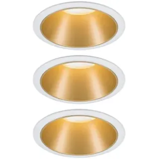 Paulmann Inbouwspot Led Cole Coin 3-stapdim Wit Goud 3x6,5w