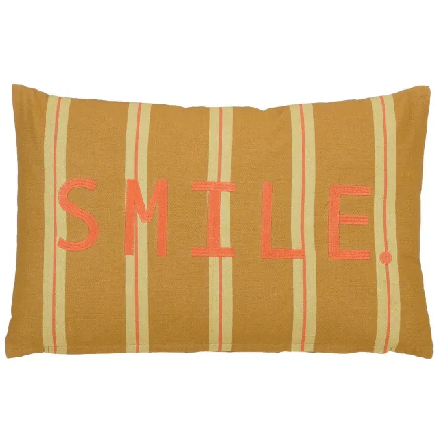 Mica Decorations sierkussen (bruin) (55x35 cm)