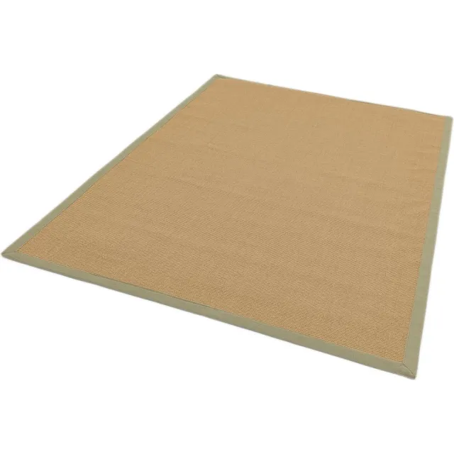 Eazy Living Easy Living - Sisal-Linen-Sage Vloerkleed - 200x300 - Rechthoek - Laagpolig Tapijt - Modern - Bruin, Groen