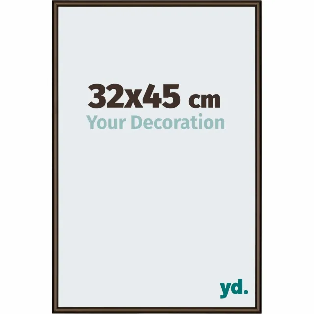 yd. Your Decoration - Fotolijst 32x45 cm - Aluminium - Walnoot Structuur - New York