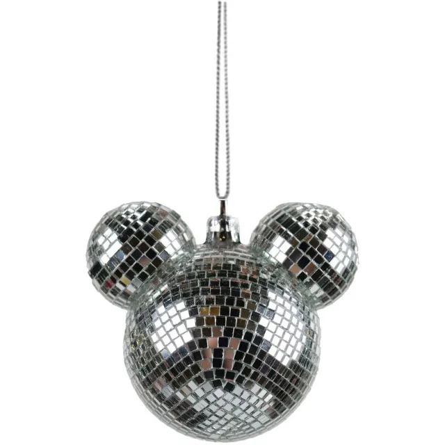 Disney Kersthanger - discobal Mickey Mouse - 8 cm zilver